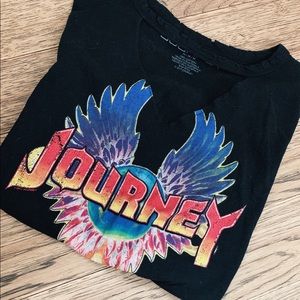Distressed Journey band tee